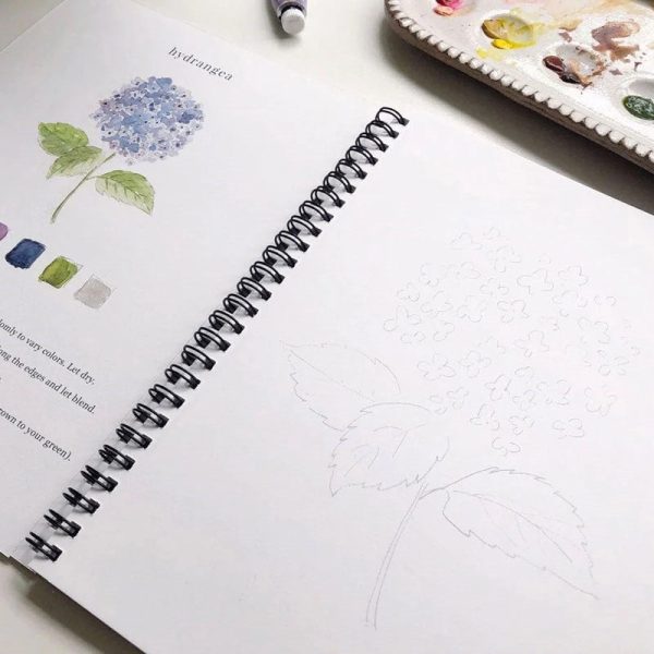 Flowers Watercolor Workbook Hot on Sale - Image 3