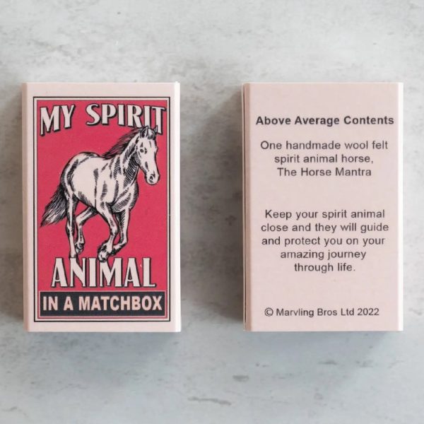 My Spirit Animal Wool Felt Horse In A Matchbox Cheap - Image 4