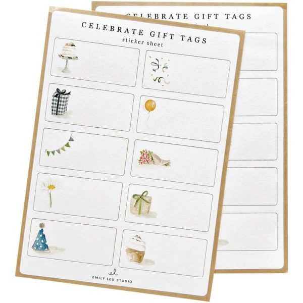 Celebrate Gift Tag Sticker Sheets For Discount