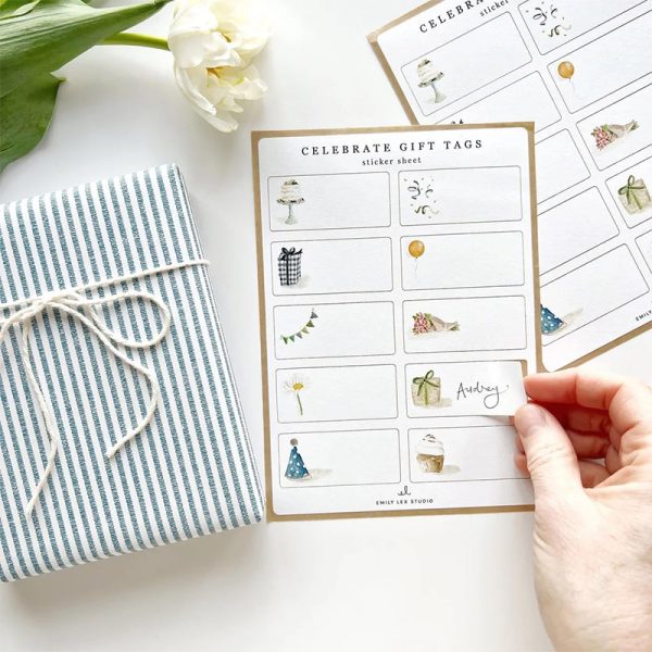 Celebrate Gift Tag Sticker Sheets For Discount - Image 4