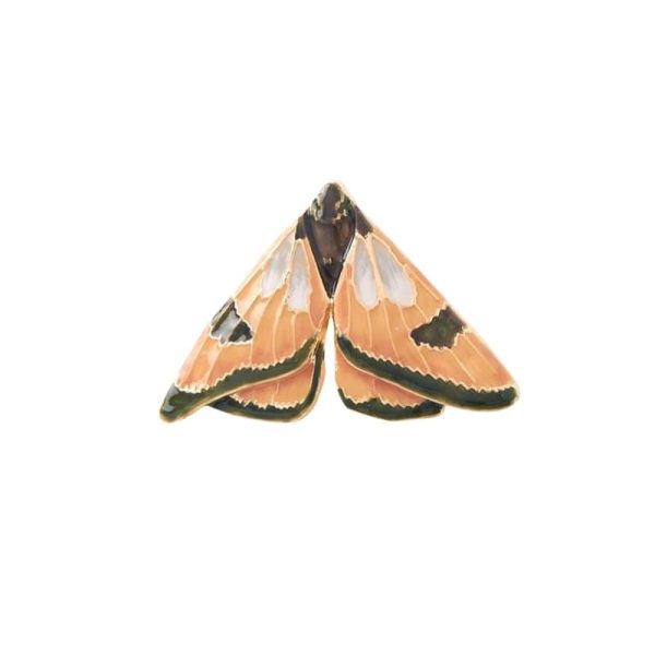 Enamel Moth Brooch For Discount