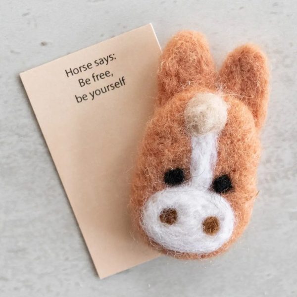 My Spirit Animal Wool Felt Horse In A Matchbox Cheap - Image 2