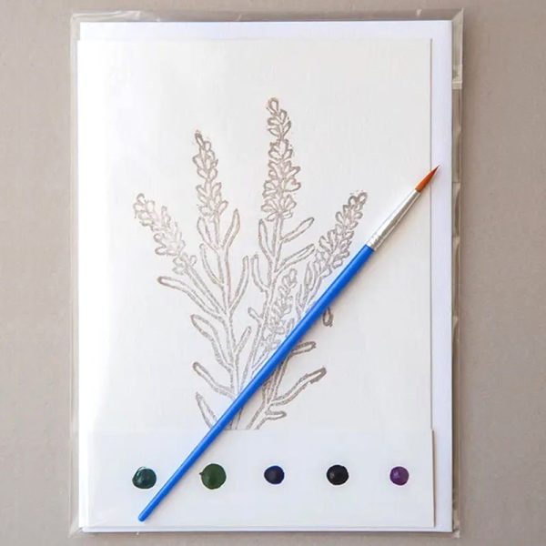 Lavender Watercolor Card Art Kit Cheap - Image 2